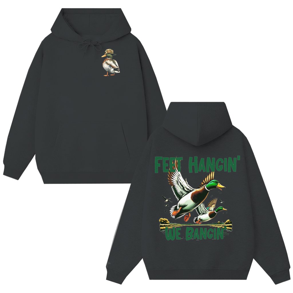 Duck Hunting Life Hoodie – Hunting Fishing Gift for Men 2 Sided Print - front view