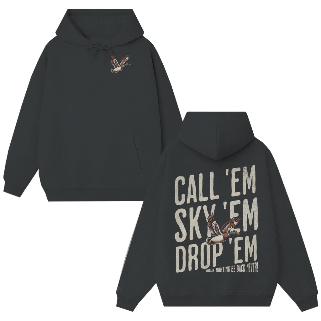 Hunting Duck Season Hoodie – Hunting Gift for Men Hunters Wildlife - front view