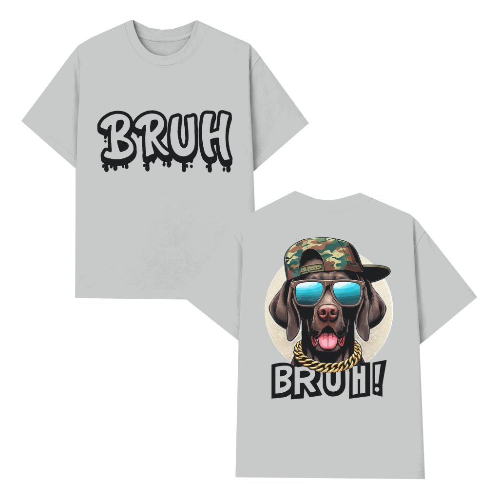 Funny Bruh Dog Lover T-shirt – Summer Hunting Gift for Dog Lover - front view