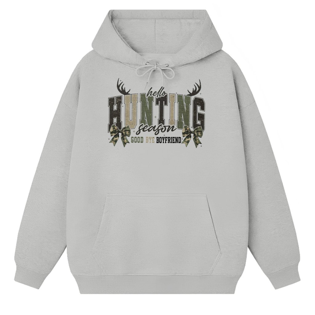 Funny Goodbye Boyfriend Hoodie – Camo Bow Hunting Gift for Women - front view