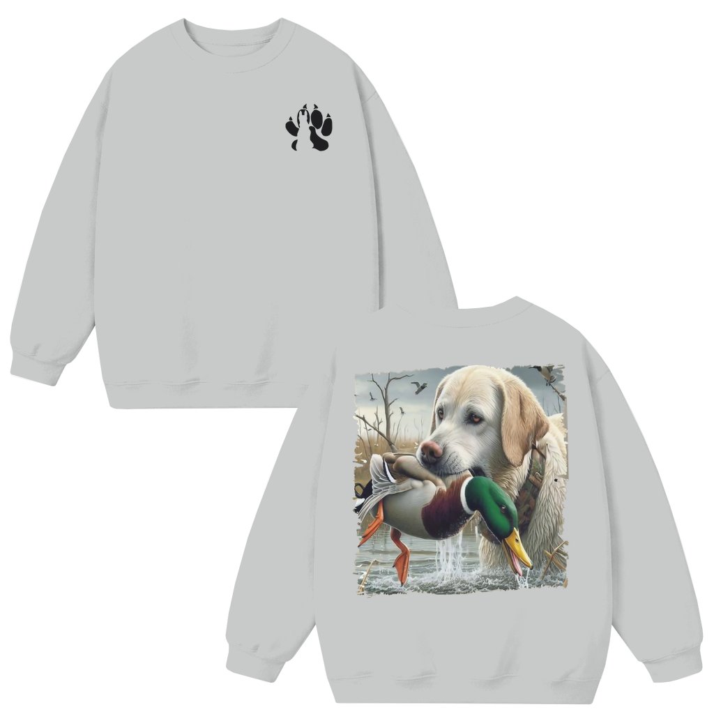 Labrador Retriever Hunting Sweatshirt – Gift for Outdoor Enthusiasts Duck Dog - front view