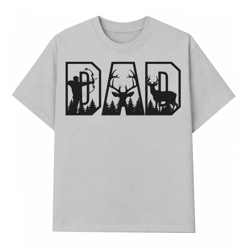 Deer Hunting Camo Buck T-shirt – Father's Day Gift for Dad & Grandpa - front view