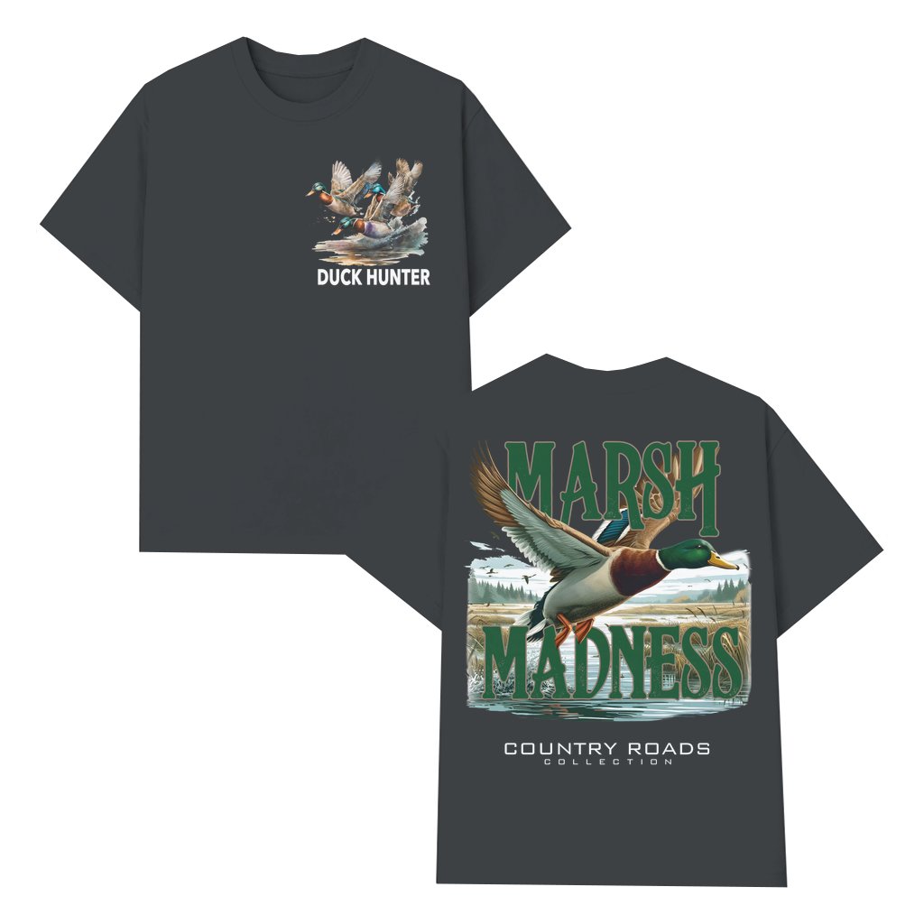 Duck Hunter Marsh Madness T-shirt – Hunting Gift for Hunter - front view