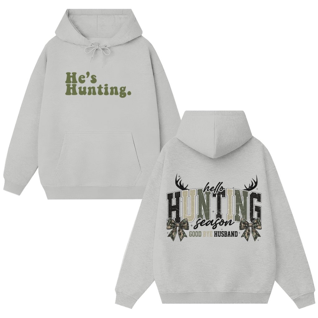 Funny Retro Hunting Hoodie – Hunting Season Gift for Hunter - front view