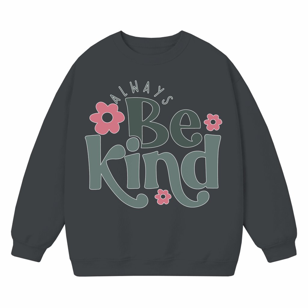Always Be Kind Sweatshirt – Christian Kindness Gift for Women Retro - front view