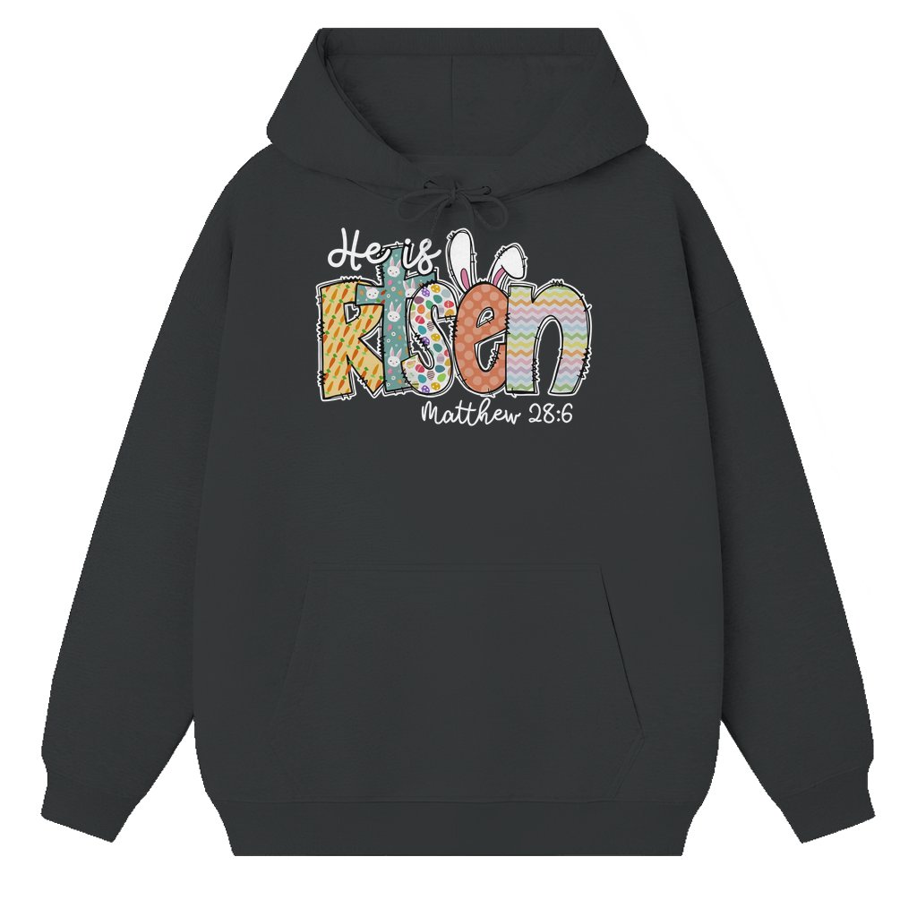 He is Risen Hoodie – Easter Christian Gift for Women - front view