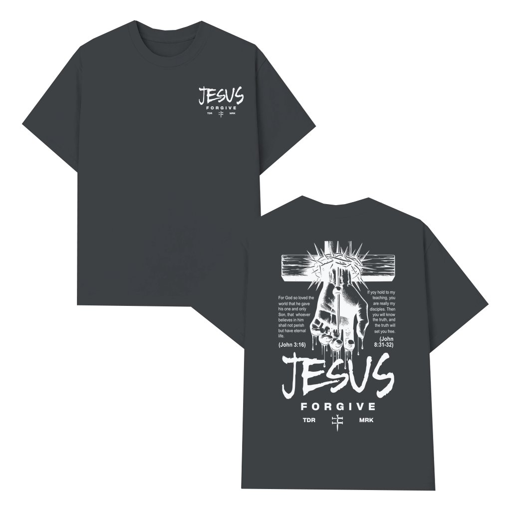 Jesus Forgive Bible Verse T-shirt – Christian Gift for Believers Powerful Faith - front view