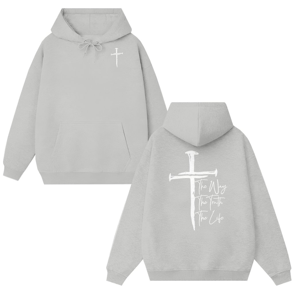 Faith Over Fear Christian Hoodie – Gift for Christians Inspirational - front view