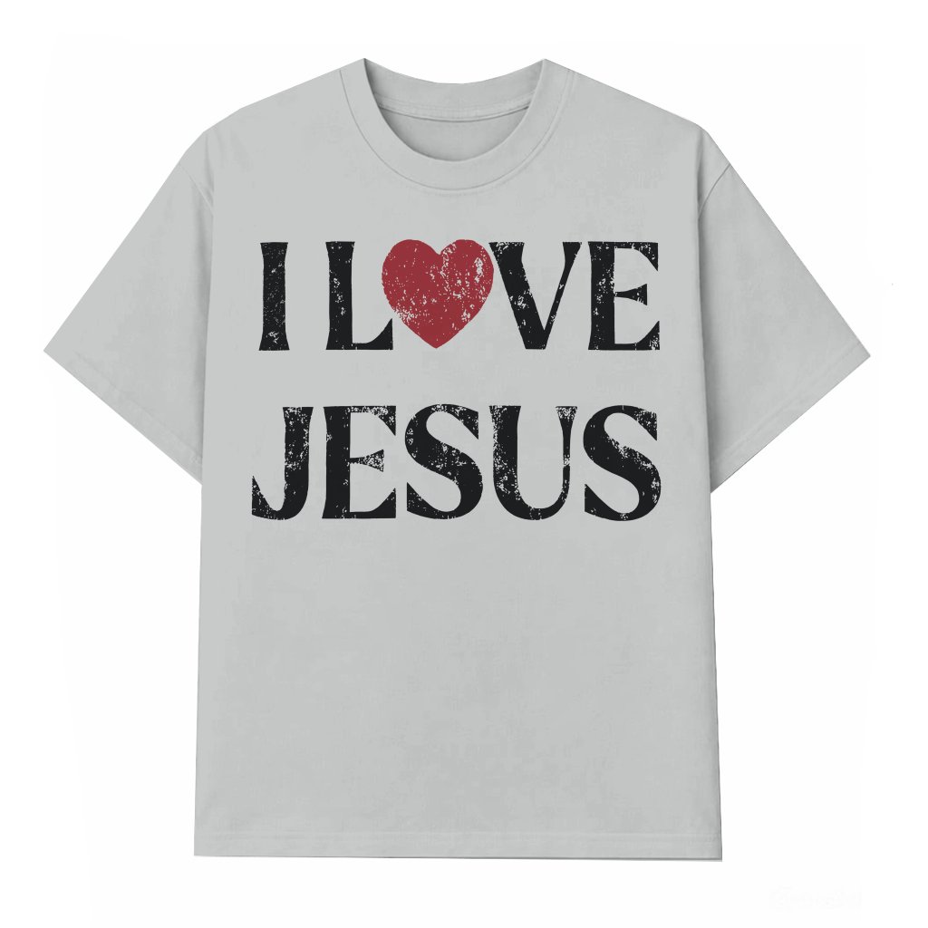 I Love Jesus T-shirt – Christian Gift for Believers Classic Faith - front view