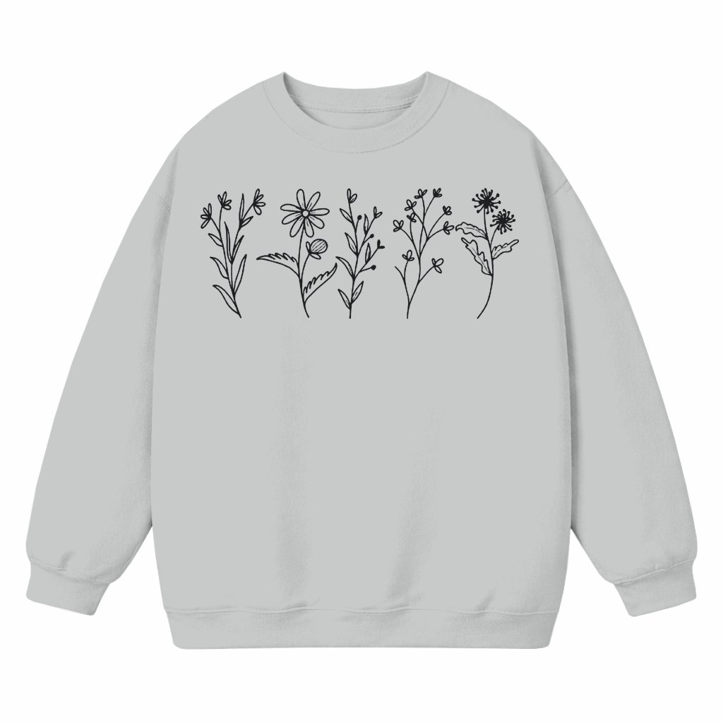 Wildflower Sweatshirt – Christian Gift for Plant Lover - front view
