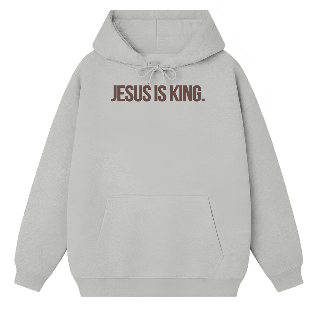 Classic Jesus Is King Hoodie – Christian Faith Inspirational Gift - front view