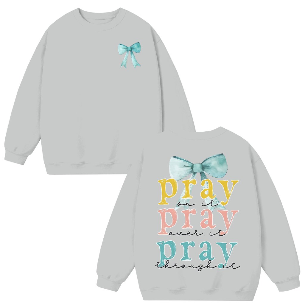 Inspiring Christian Faith Sweatshirt – Christian Gift for Her Classic Fit - front view