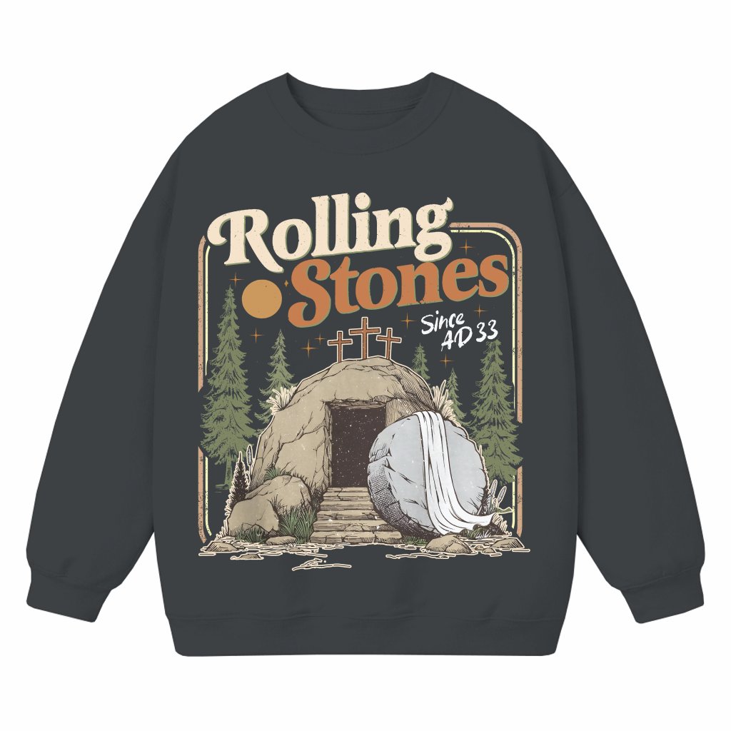 He Is Risen Sweatshirt Easter – Funny Christian Bible Verse Gift - front view