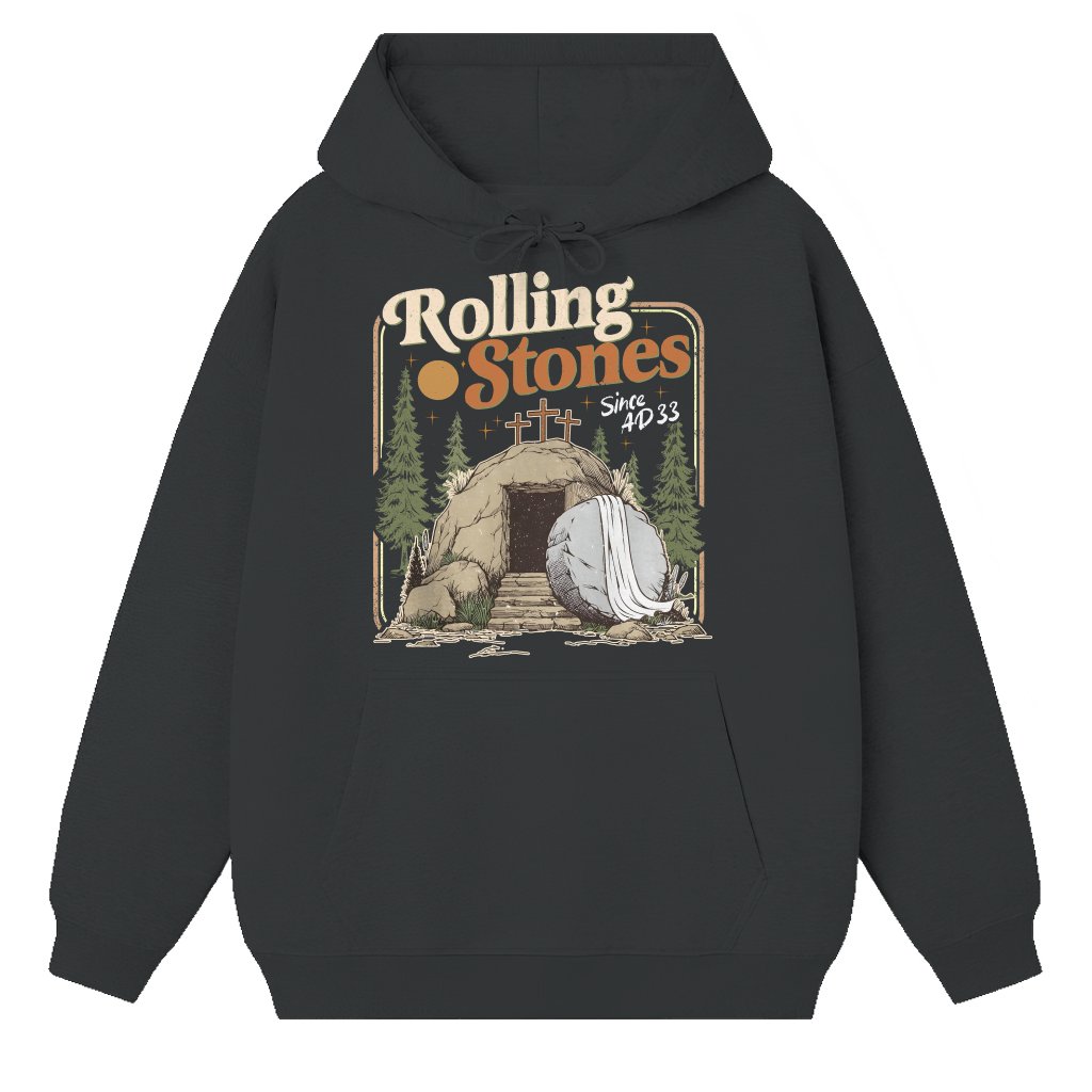 He Is Risen Hoodie – Funny Christian Easter Bible Verse Gift - front view
