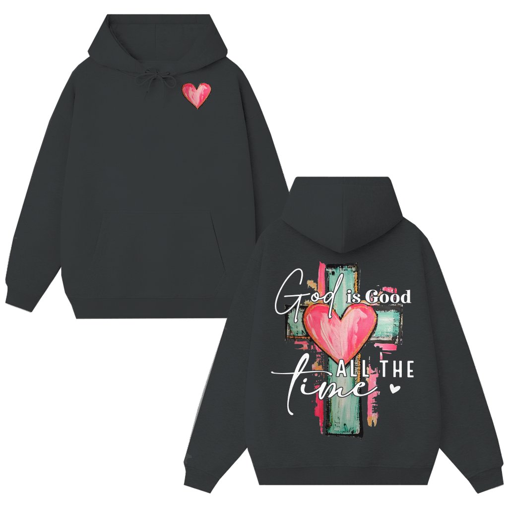 God Is All Time Hoodie – Mother's Day Easter Gift for Mom Christian Faith - front view