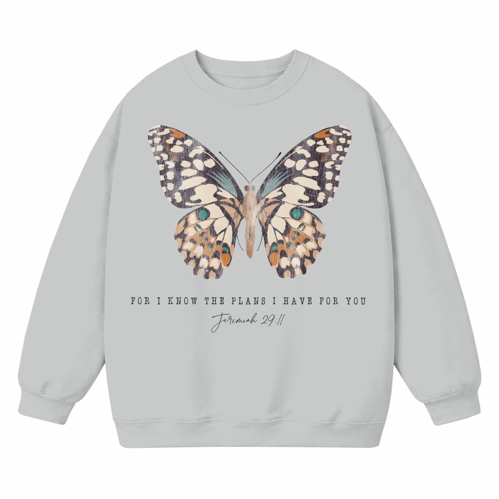 For I Know The Plans Christian Jesus Sweatshirt – Faith Gift Trendy - front view