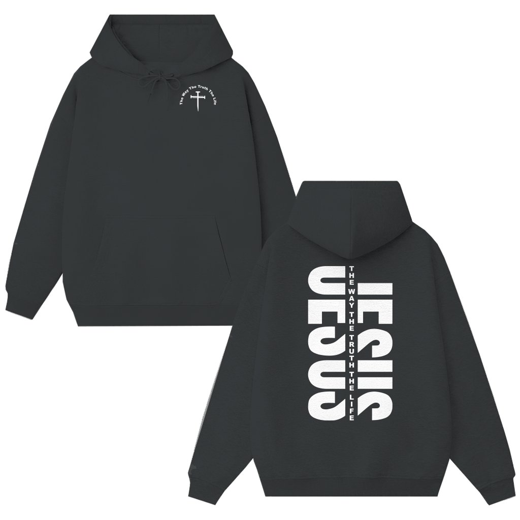 Jesus The Way Hoodie – Gift for Believers Religious Faith - front view