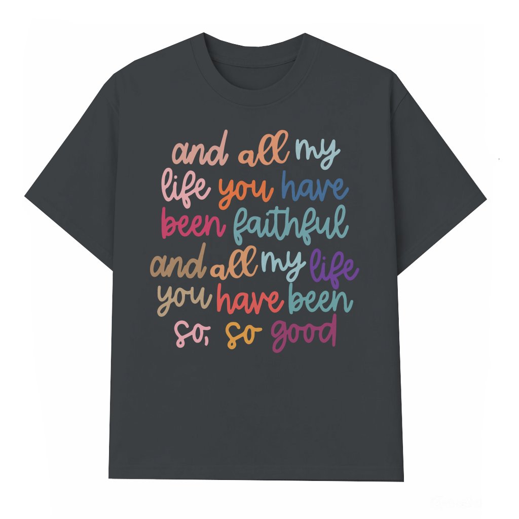 Inspiring Faithful Christian T-Shirt – Christian Gift Religious Quote Trendy Classic - front view