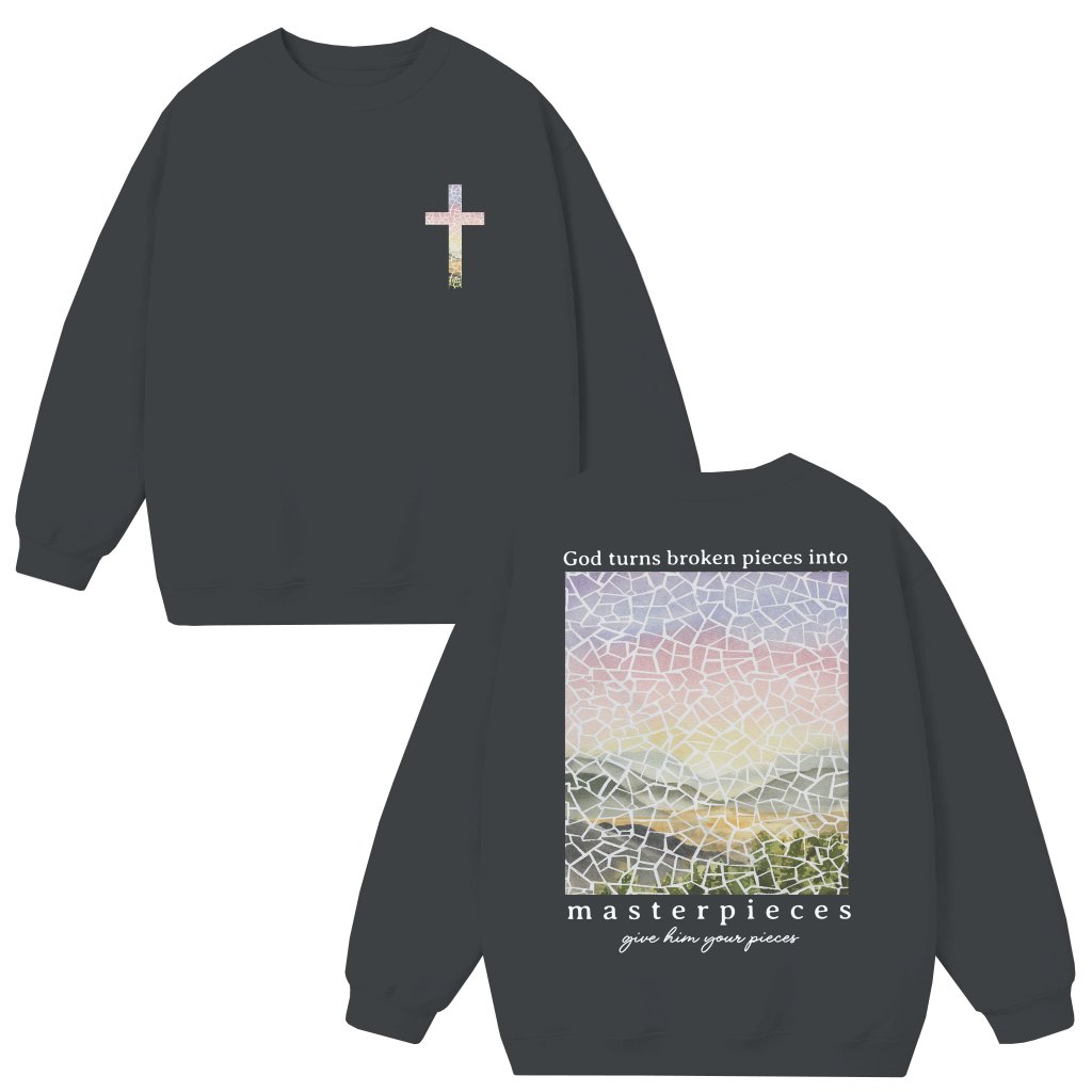 Inspirational Christian Bible Verse Sweatshirt, Perfect Religious Gift - front view