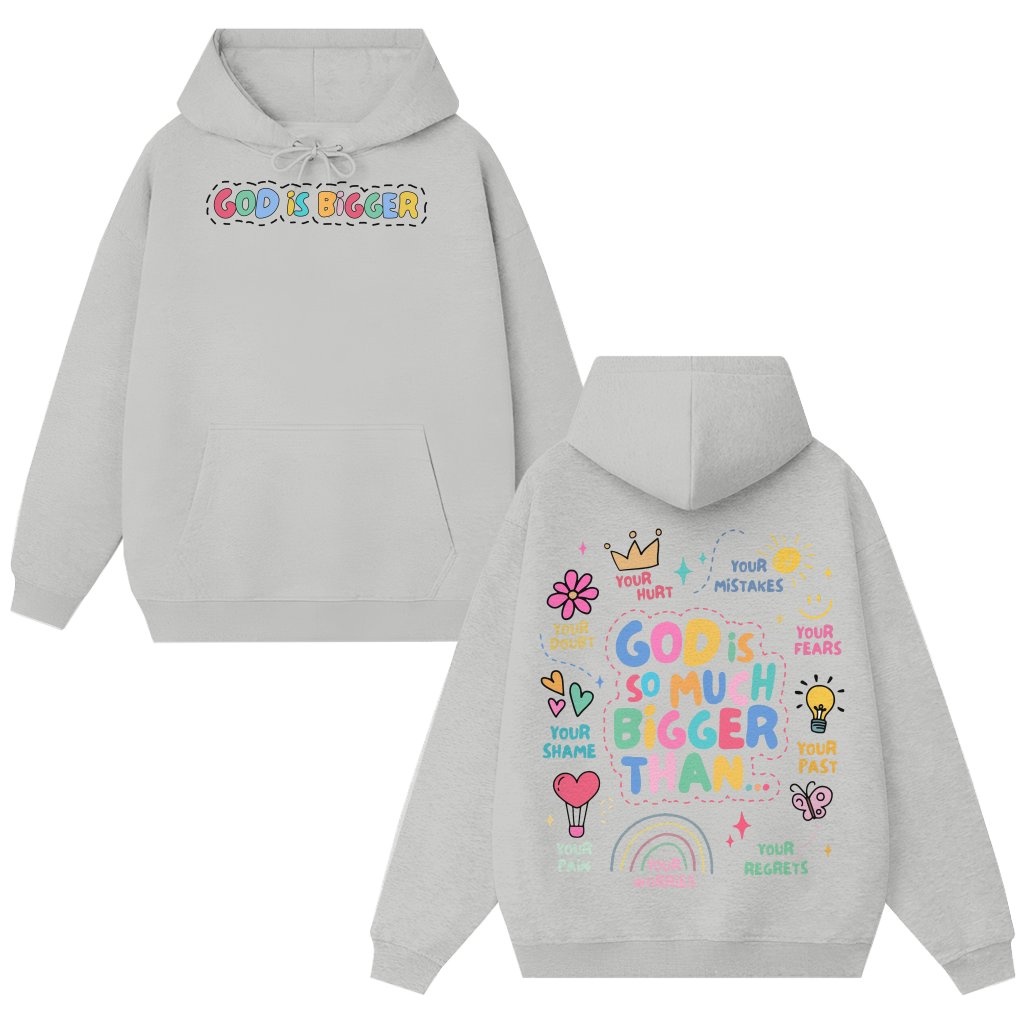 I Love Jesus Hoodie – Christian Gift for Believers God Is So Much Bigger Classic - front view