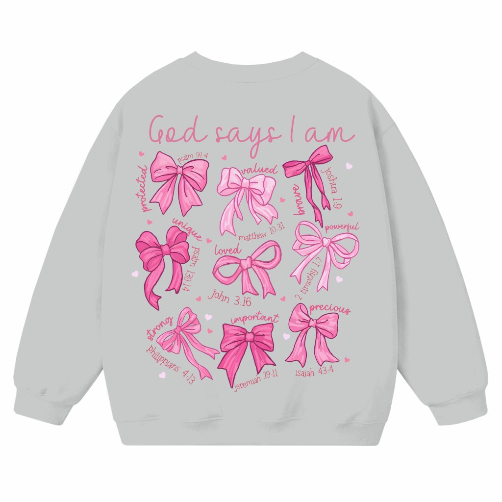 God Say I Am Sweatshirt – Inspirational Gift for Christians Vintage - front view