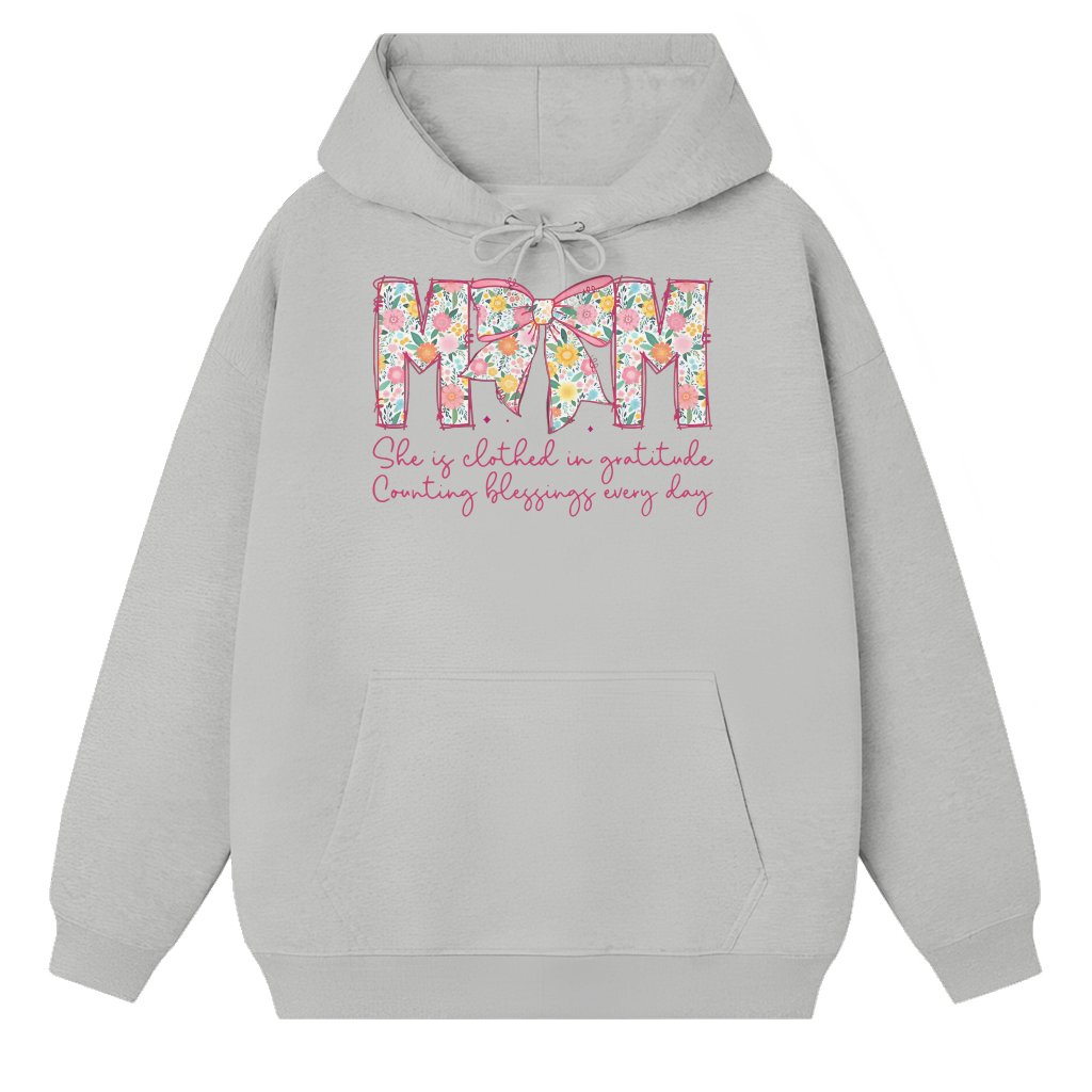 Christian Mama Hoodie – Mother's Day Bible Verse Gift for Mom - front view