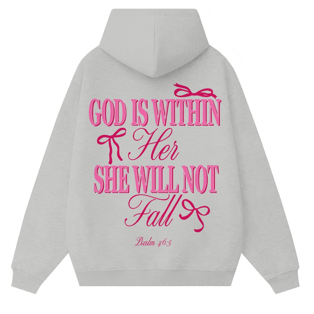 Faith God Is Within Her Hoodie – Powerful Christian Gift for Her - front view