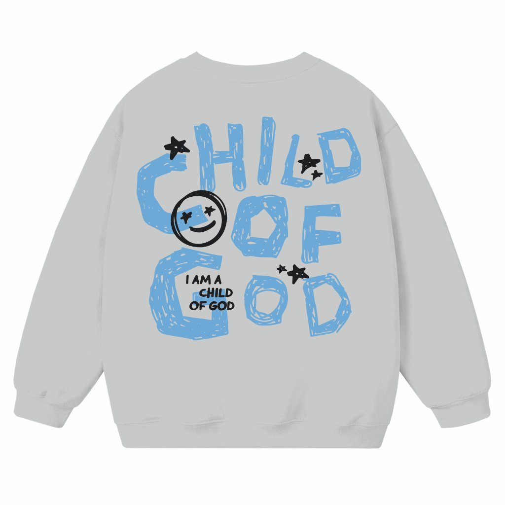 Child of God Christian Sweatshirt – Christian Gift for Women Vintage Style - front view