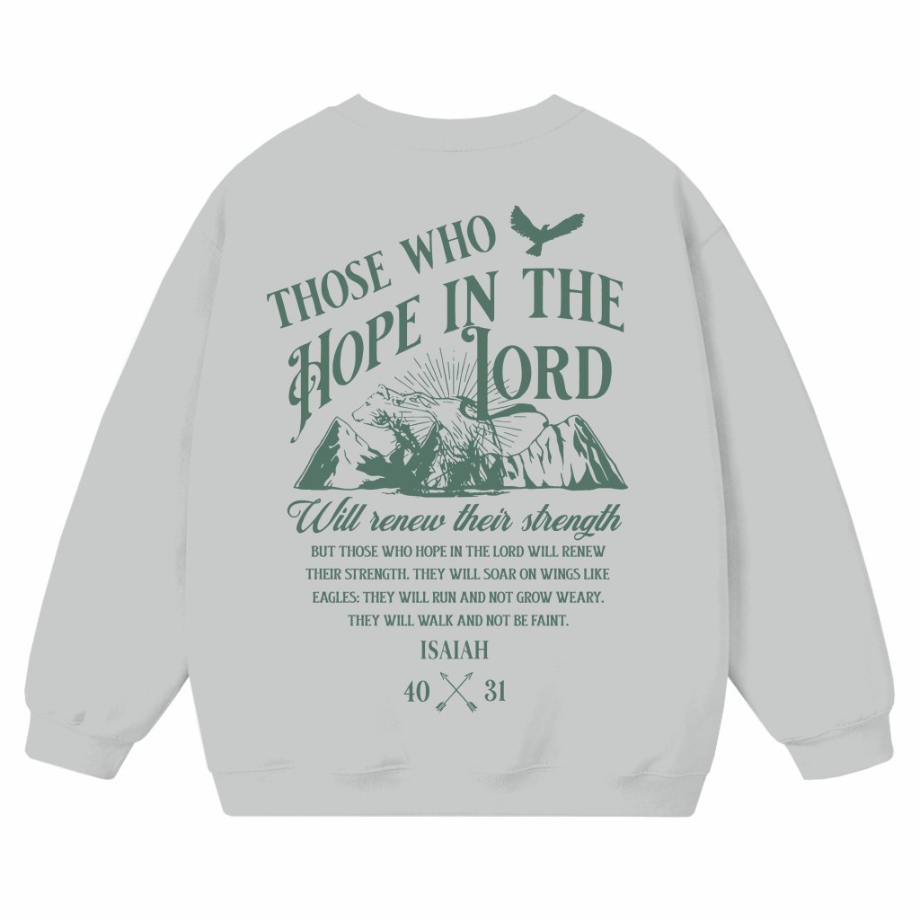 Renew Strength Hope Sweatshirt – Christian Mother's Day Gift for Mom - front view
