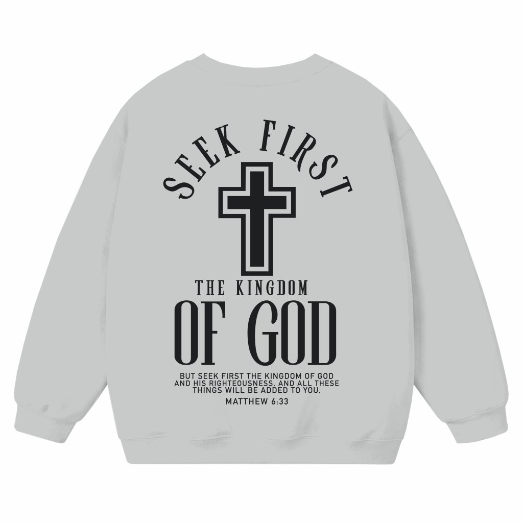 Christian Faith Jesus Cross Sweatshirt – Easter Religious Gift - front view