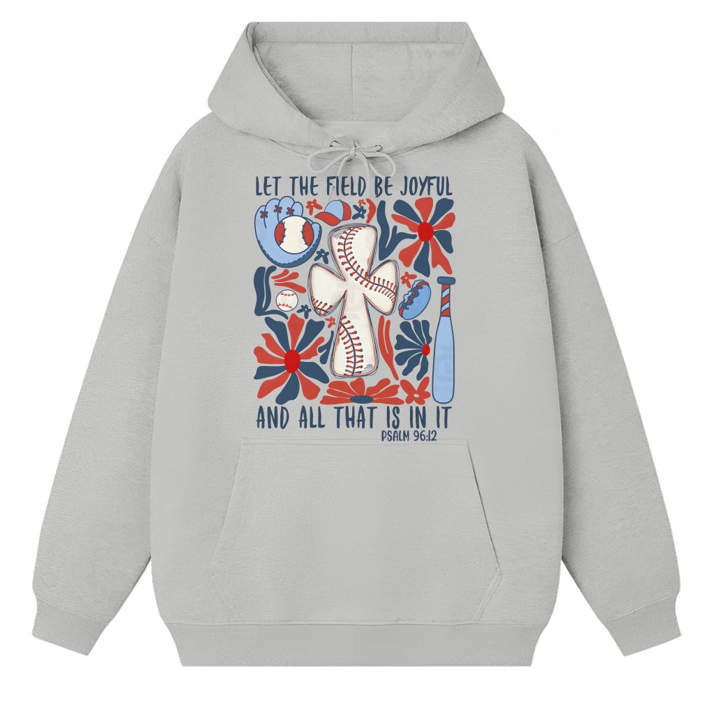 Joyful Christian Bible Verse Faith Hoodie – Christian Gift Inspirational Trendy - front view