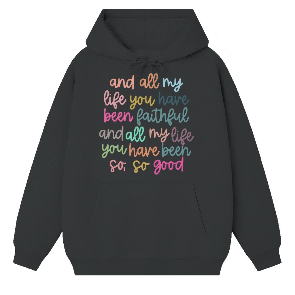 Faithful Bible Verse Hoodie – Christian Gift for Jesus Lovers - front view