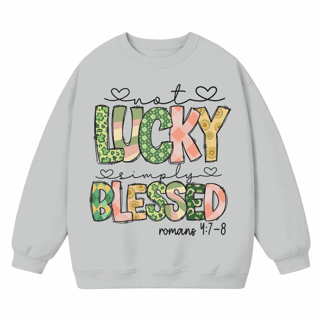 Blessed Leopard Print Sweatshirt – Saint Patrick's Day Gift - front view