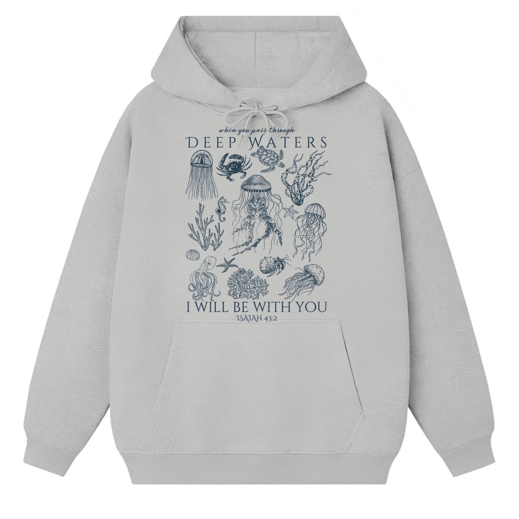 Christian Ocean Animal Hoodie – Christian Gift Jesus Bible Verse Faith - front view