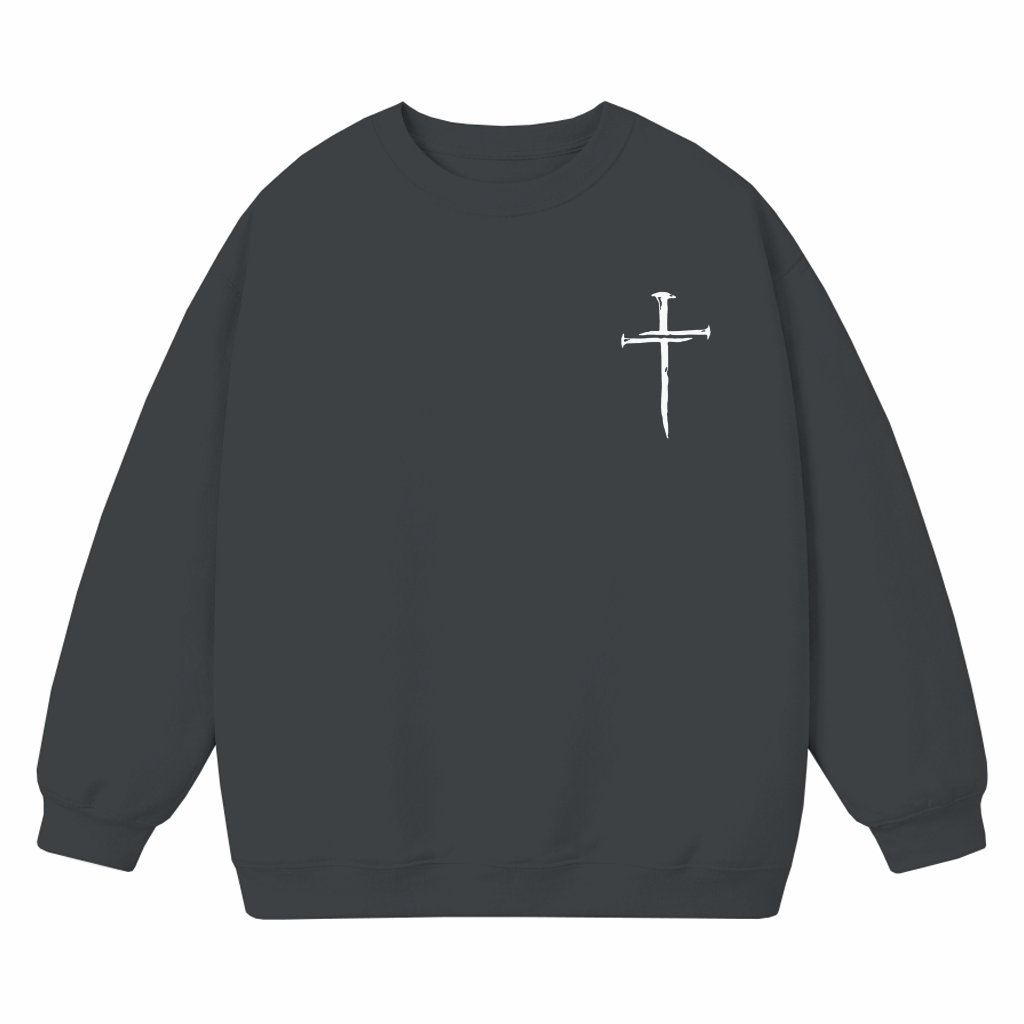 Christian Faith Cross Sweatshirt – Faith Gift for Christian Men Women Classic - front view