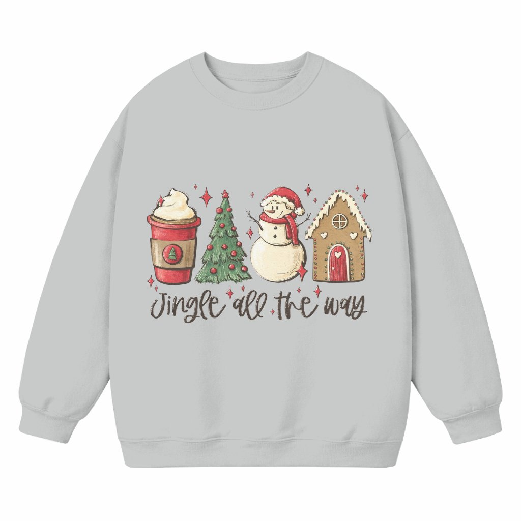 Cute Jingle All The Way Sweatshirt – Christmas Gift Funny - front view