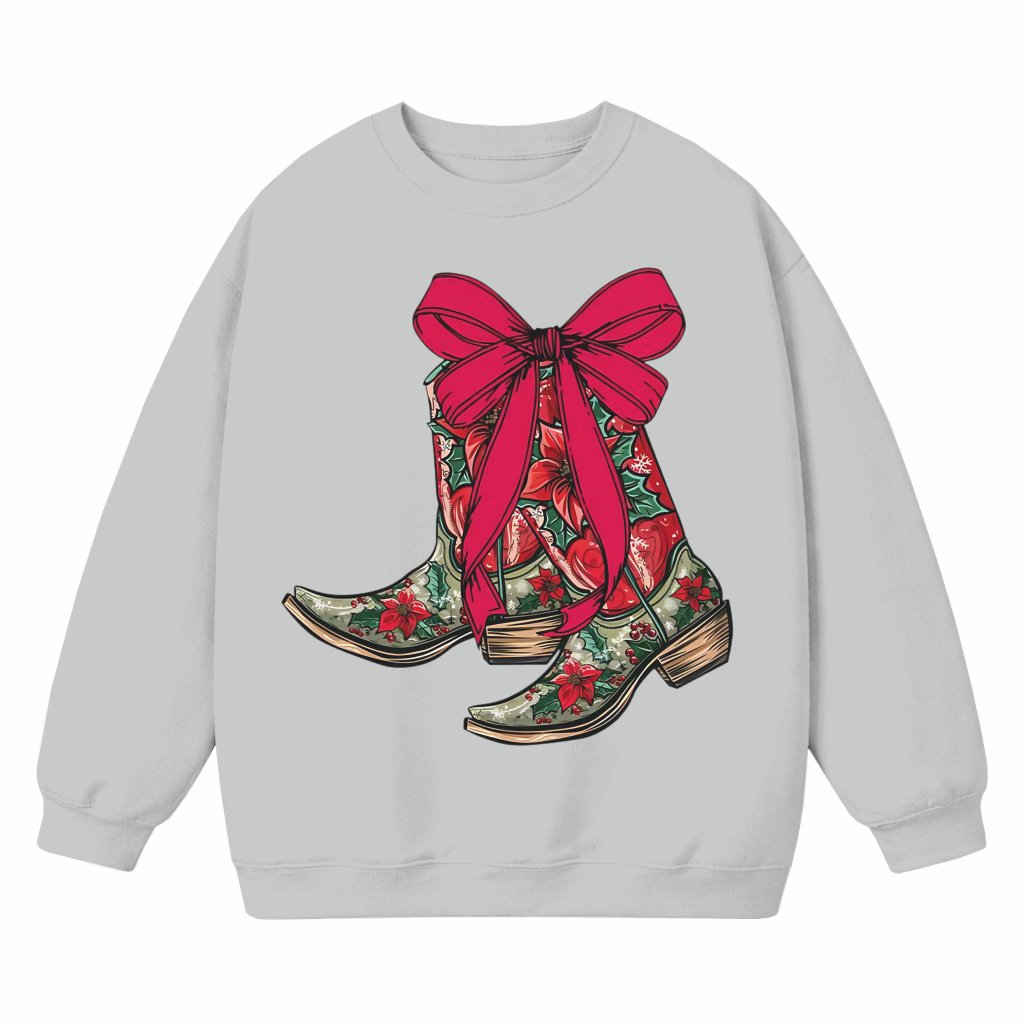 Coquette Cowgirl Sweatshirt – Christmas Gift for Mom Western - front view