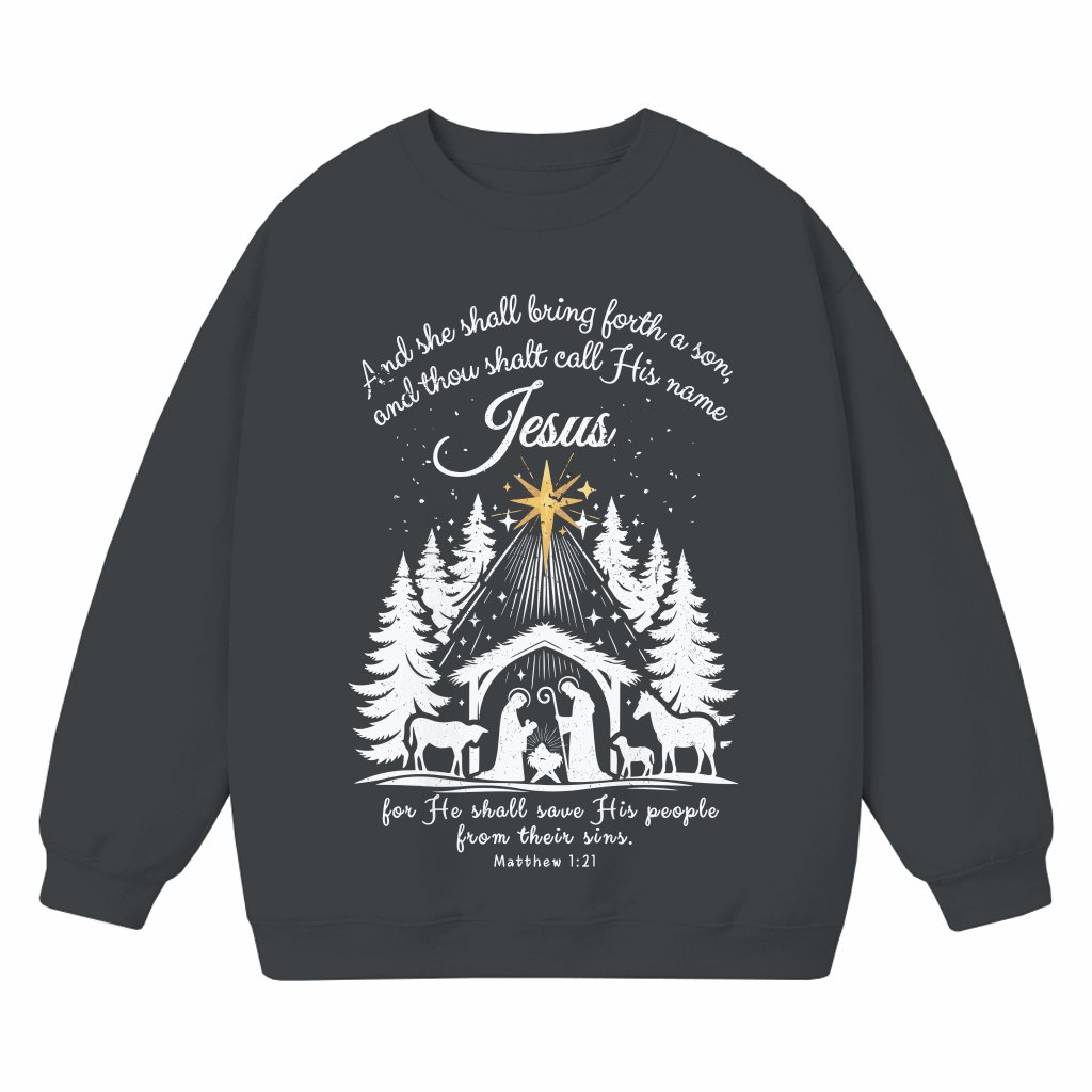 True Story Jesus Sweatshirt – Christian Christmas Gift for Women - front view