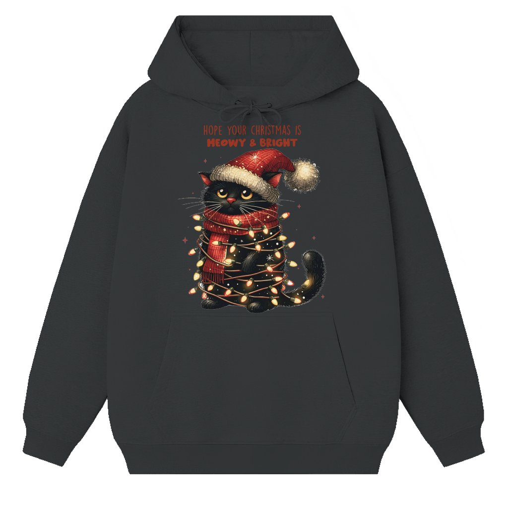 Meowy and Bright Cat Hoodie – Christmas Gift for Cat Lovers Funny - front view