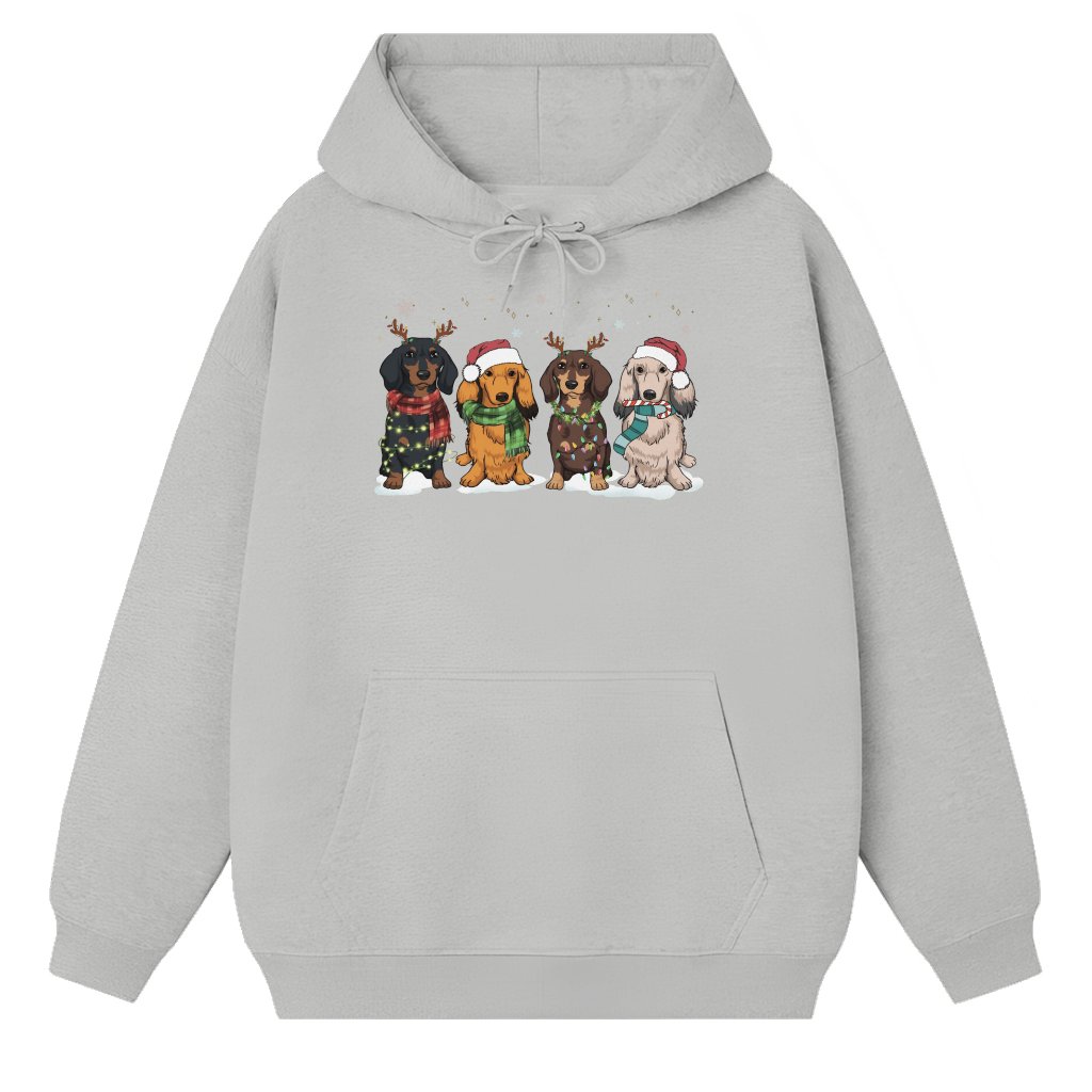 Dachshund Hoodie – Christmas Gift for Dachshund Moms Cute Classic - front view