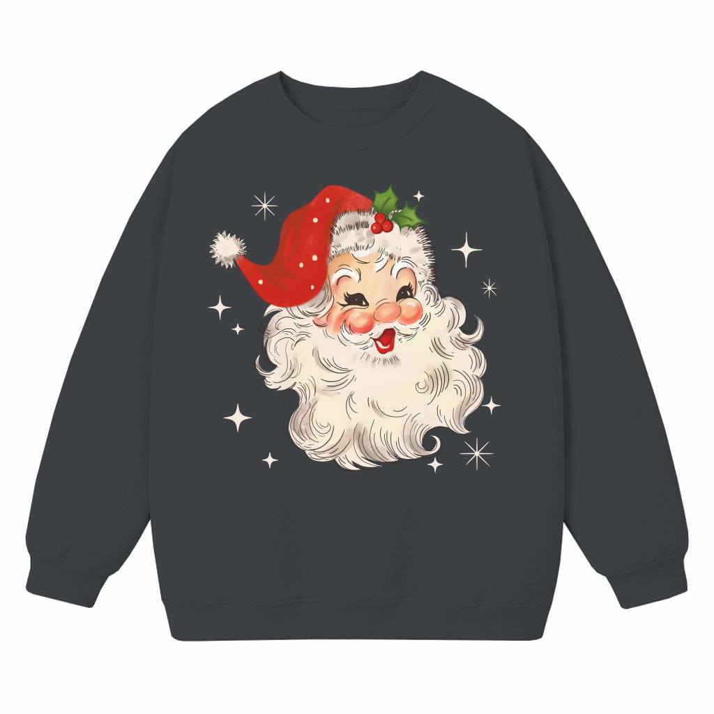 Retro Santa Claus Sweatshirt – Christmas Gift Funny Ugly - front view
