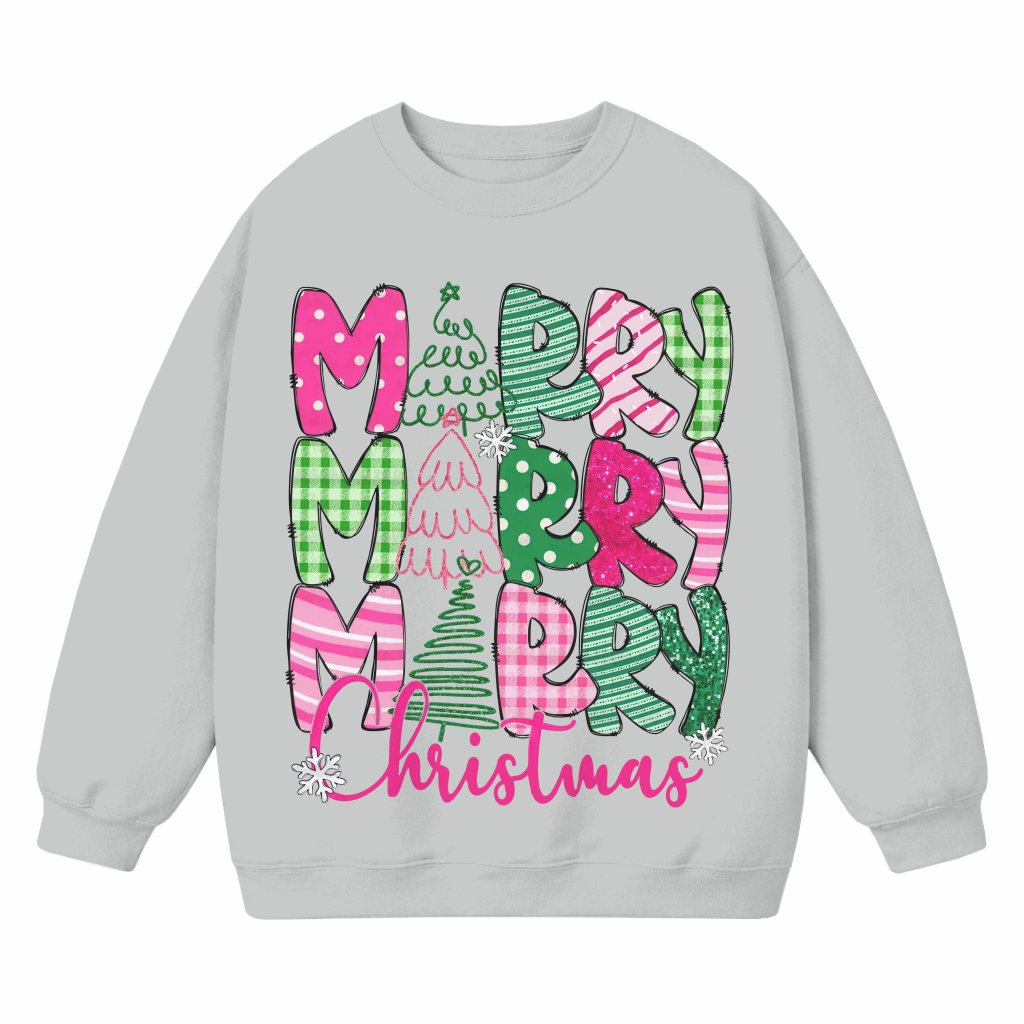 Pink Coquette Bow Sweatshirt – Christmas Gift for Her Trendy - front view