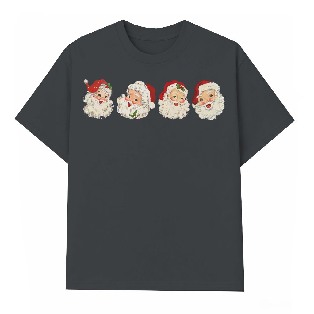 Vintage Santa Claus T-shirt – Christmas Gift Classic Holiday - front view