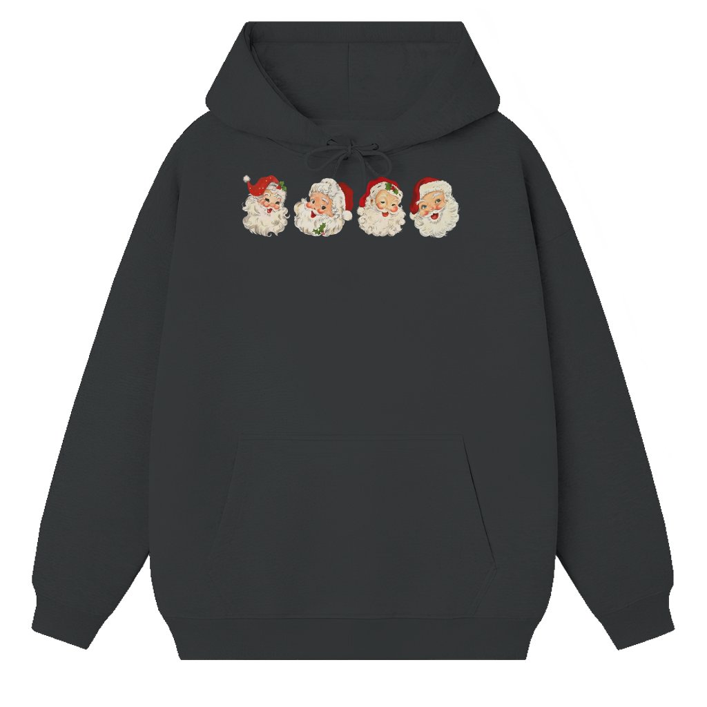 Vintage Santa Claus Hoodie – Christmas Gift for Men Women Festive - front view