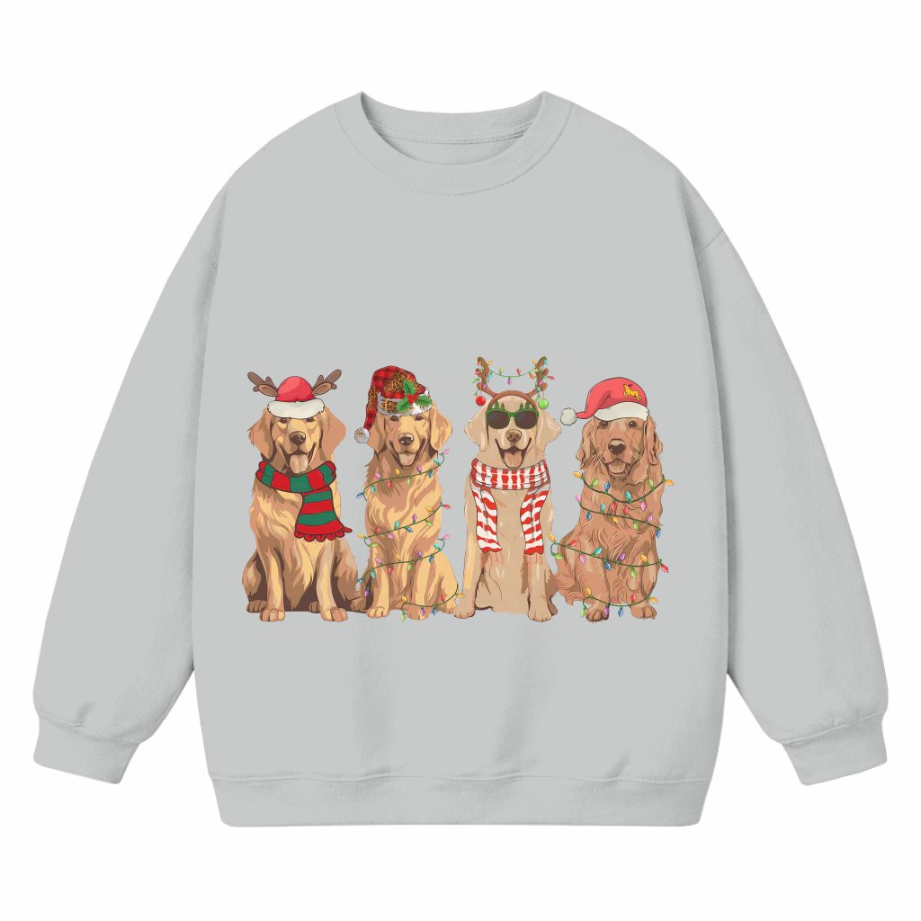 Golden Retriever Sweatshirt – Christmas Gift for Dog Lover Cute - front view