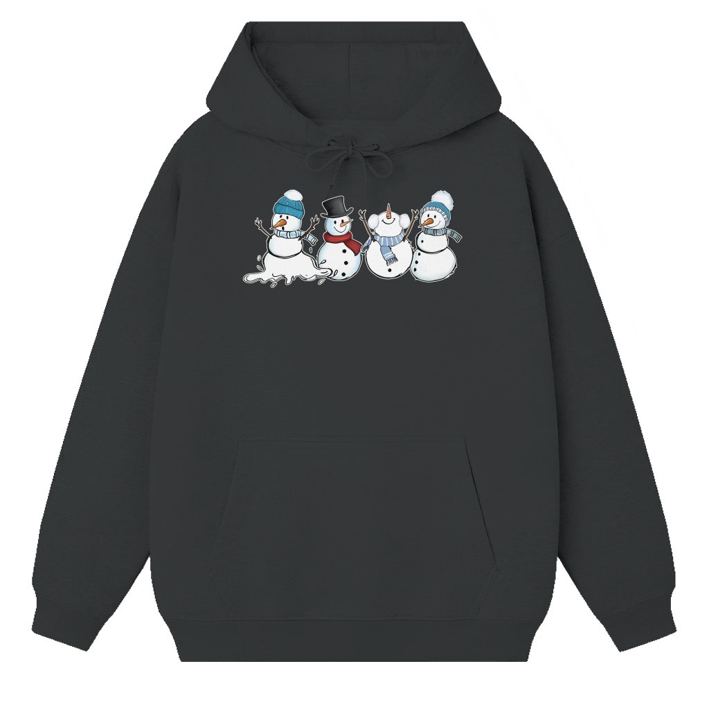 Cute Snowman Hoodie – Christmas Gift for Family Winter - front view