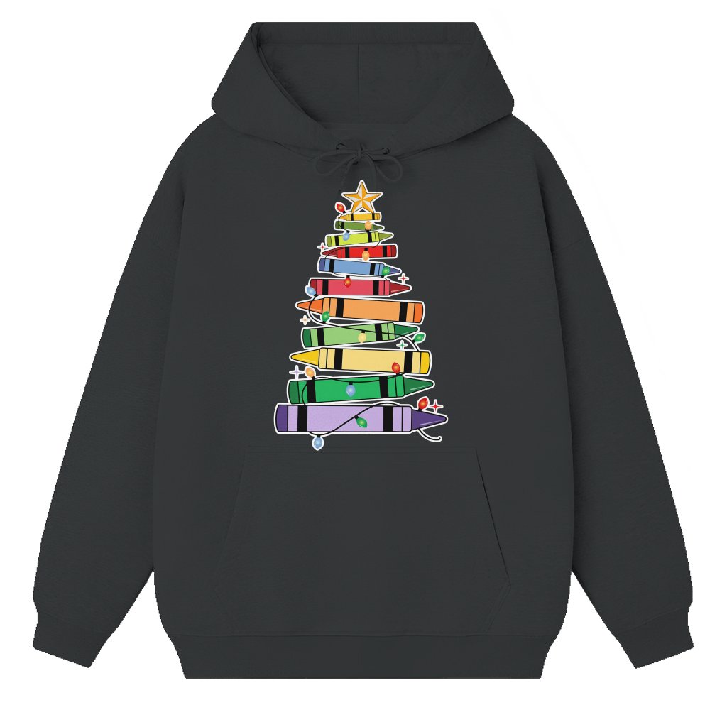 Teacher Life Hoodie – Christmas Gift for Teacher Funny Cute - front view