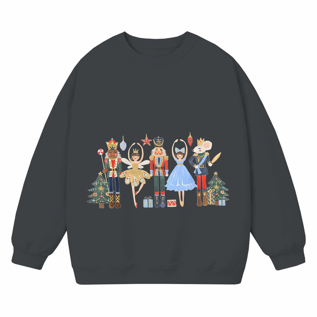 Nutcracker Sweatshirt Christmas – Classic Ballet Lover Holiday Tree Gift - front view