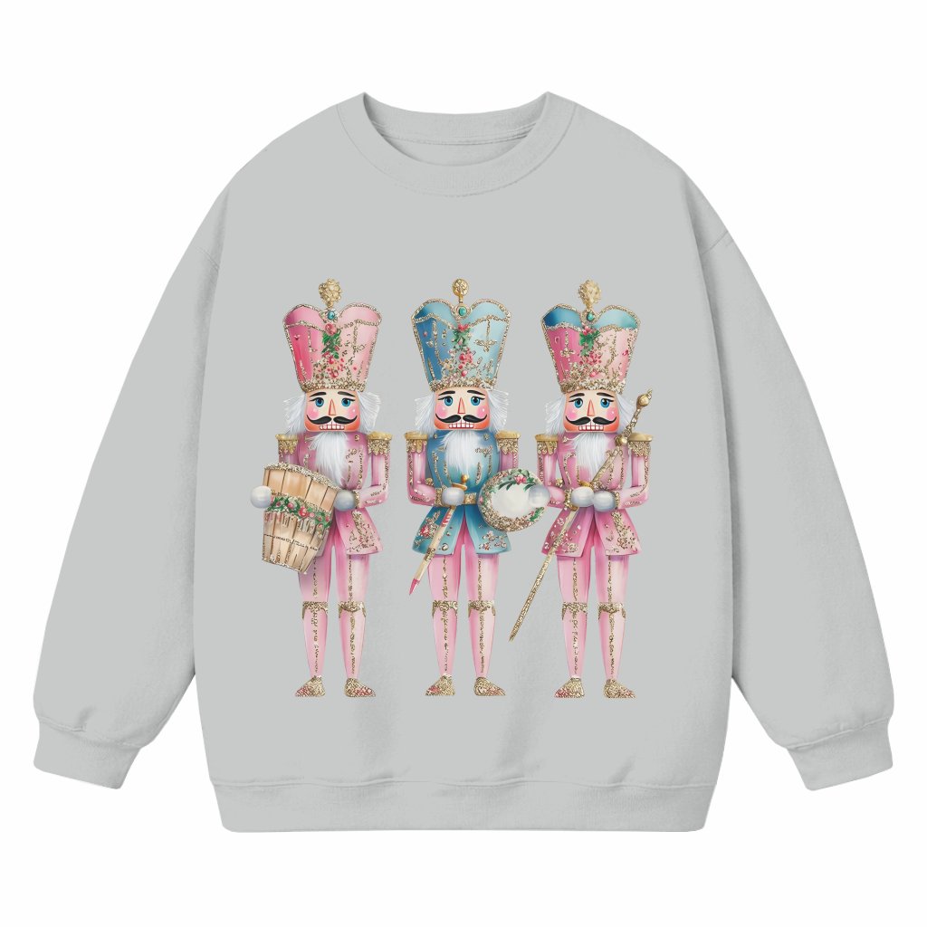 Vintage Nutcrackers Sweatshirt – Christmas Gift Cute Festive - front view