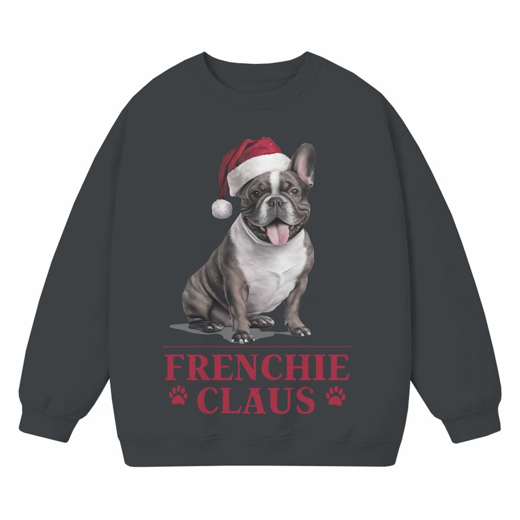 Frenchie Bulldog Sweatshirt – Christmas Gift for Dog Mom - front view